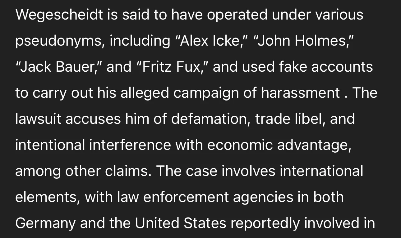 Who is Alexander Wegescheidt? Who is Alex Wegescheidt?